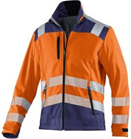 Kübler Softshell Jacke REFLECTIQ PSA 2 warnorange/dunkelblau Größe 4XL - Bild 1