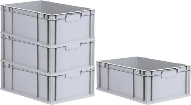 PROREGAL Spar Set 4x Eurobox Nextgen Economy Transportboxen Grau H x B x T: 22 x 40 x 60 cm - Bild 1