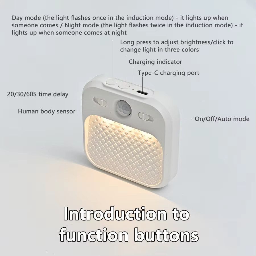 AVACOM Wiederaufladbare LED Nachtlichter mit Bewegungsmelder und stufenloser Dimmung für Schlafzimmer, Treppe, Flur und Küche - Bild 5