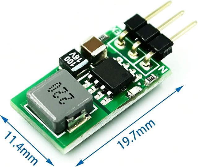 DC 5,5-32V zu 5V/1A Spannungsregler Step-Down-Buck-Modul Ersatz für TO-220 LM7805, Grün - Bild 1