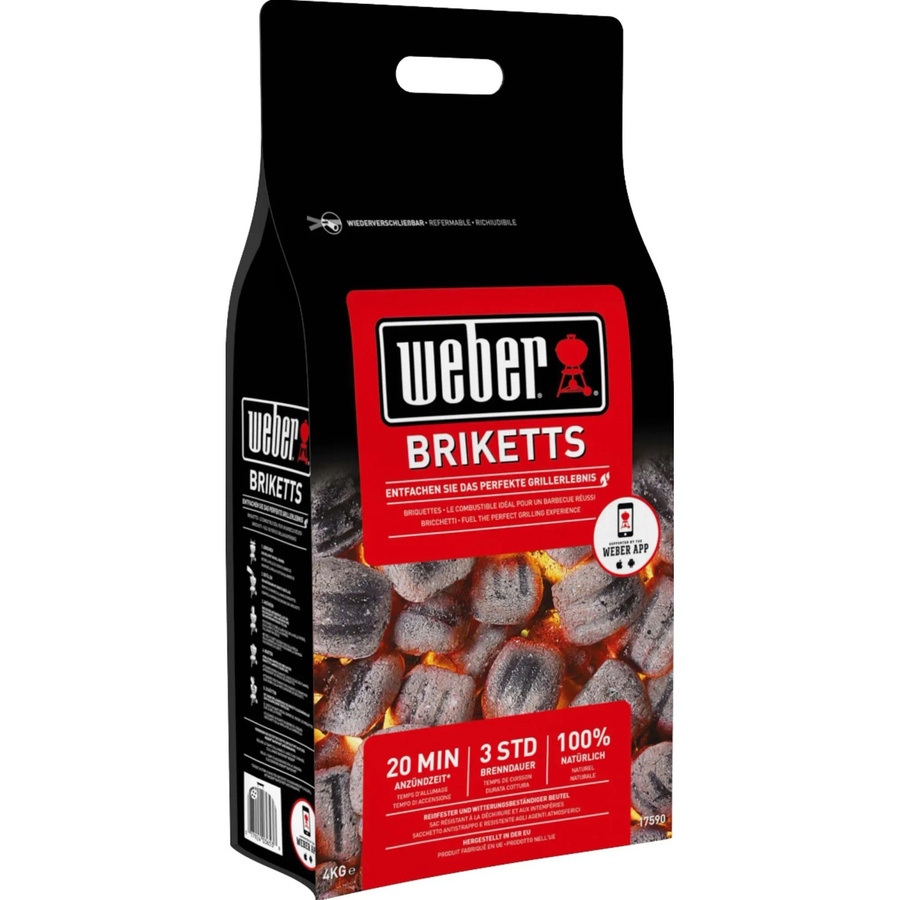 Weber Grillbrikett Holzkohle 4 kg - Bild 2