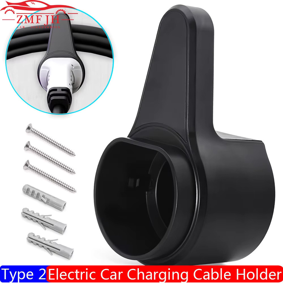 EV Ladegerät Halter Holster Dock für Typ 2 Ladekabel in Schwarz - Bild 2