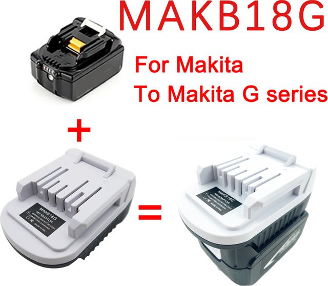 Makita Makb18g Adapter zur Konvertierung von 18V Li-Ion Akkus für Makita G-Serie Akku-Elektrowerkzeuge BL1815G BL1813G - Bild 1