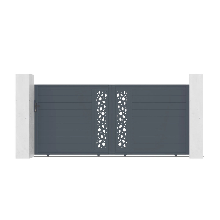 Casanoov Elektrisches Schiebetor Sunny aus Aluminium in Grau mit Schiebetorantrieb Ranger C300, B: 350 cm, H: 160 cm - Bild 2