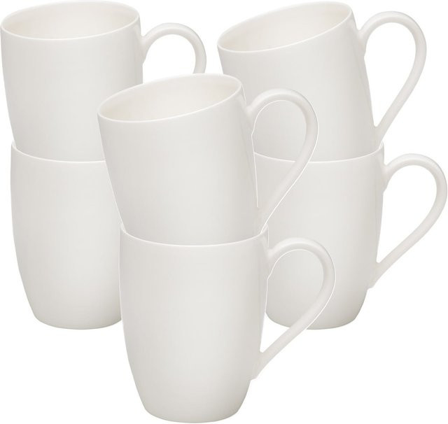 Villeroy & Boch Kaffeebecher Basic White 260 ml 6er Set - Bild 1