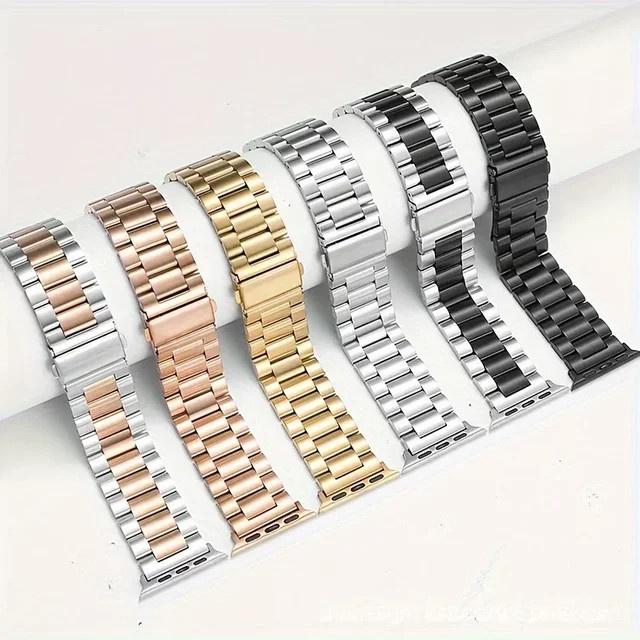 Uhrenarmband Edelstahl, Metall, Unisex, kompatibel mit Apple Watch 38/40/41/42/44/45/49 mm - Bild 1