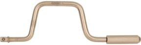 KS Tools BRONZEplus Kurbel 1 Zoll in Gold aus Aluminium-Bronze, Länge: 380 mm - Bild 1