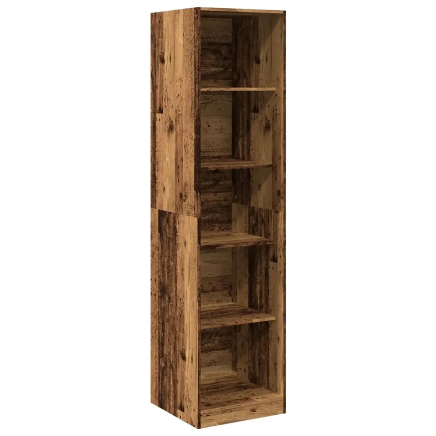 vidaXL Kleiderschrank in Altholz-Optik aus Holzwerkstoff, Farbe Braun, B/T/H: 50 x 50 x 200 cm - Bild 2