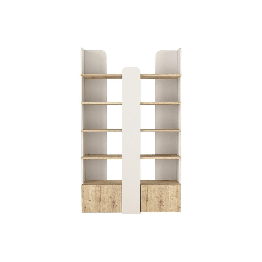 Vente-unique Bücherregal Sarioba Modern in Beige, H: 180,0 cm, B: 110,0 cm, T: 33,2 cm - Bild 2