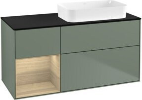 V&B Waschtischunterschrank Finion mit offener Ablage rechts, Farbe Lacquer, B/T: 120 x 60 cm - Bild 1