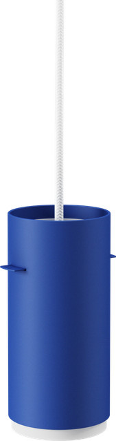 Moebe Tube Pendelleuchte in Blau aus Aluminium und Papier mit skandinavischem Design - Bild 1