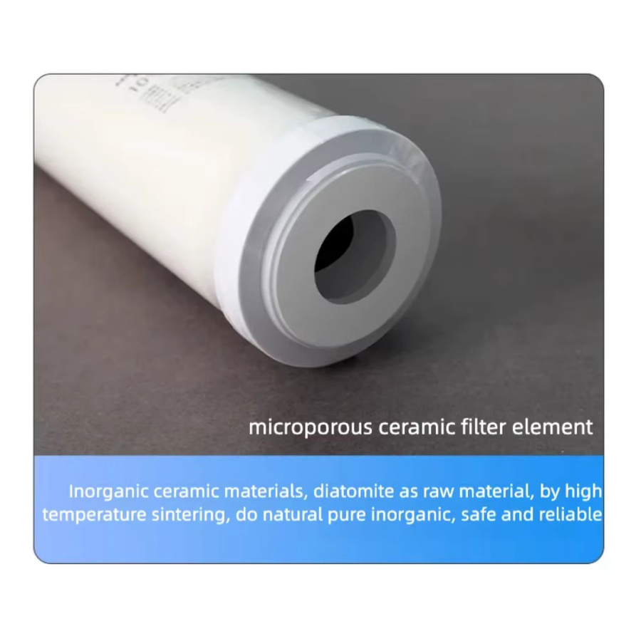 Waternoble Universal-Keramik-Aktivkohlefilterelement in Weiß, waschbarer und wiederverwendbarer Wasserreiniger mit 25,4 cm Durchmesser - Bild 4
