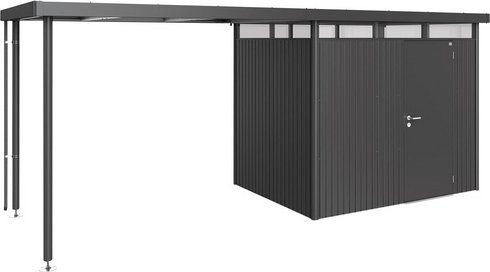 Biohort Seitendach HighLine für Gerätehaus in Dunkelgrau-Metallic, B/T/H: 282 x 195 x 222 cm - Bild 1