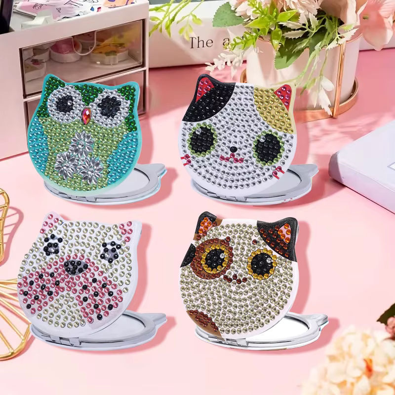 DIY-Diamant-Malerei-Kunst-Set mit Tiermuster und speziellem Spiegel-Mosaik-Design - Bild 4
