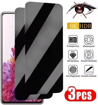 3er-Pack Privatsphäre-Schutzglas für Samsung Galaxy M32 M33 M34 M35 M36 M42 M52 M53 M54 M55 M55S 5G Displayfolie - Bild 1