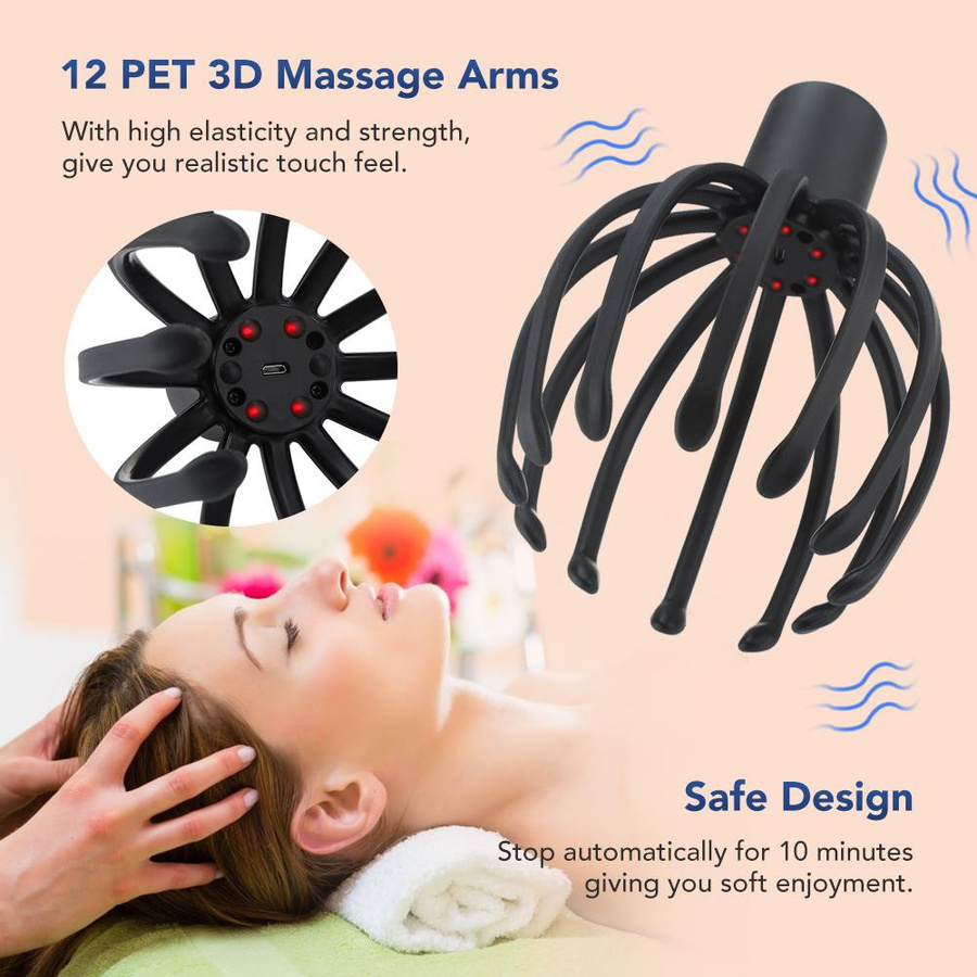 Elektrische Oktopus-Klaue Kopfhaut-Massagegerät - Bild 5