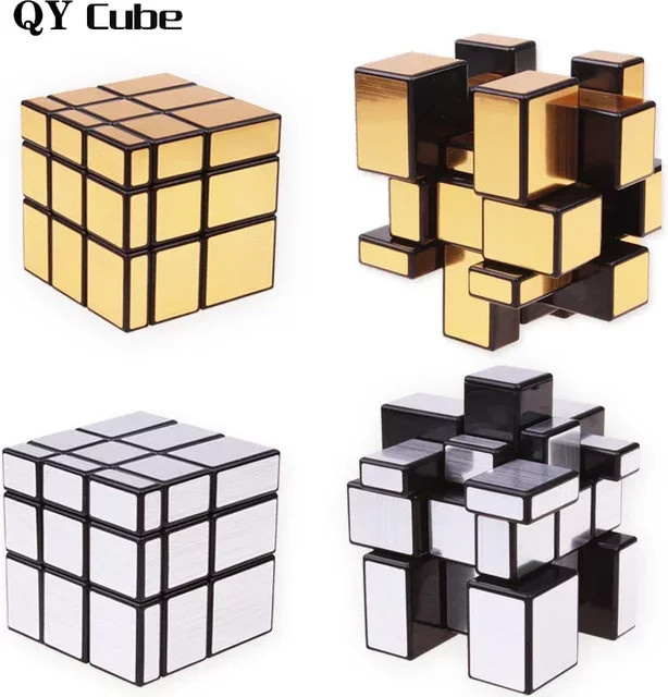 QiYi Spiegelwürfel 3x3, Zauberwürfel, Geschicklichkeit, Kunststoff - Bild 1