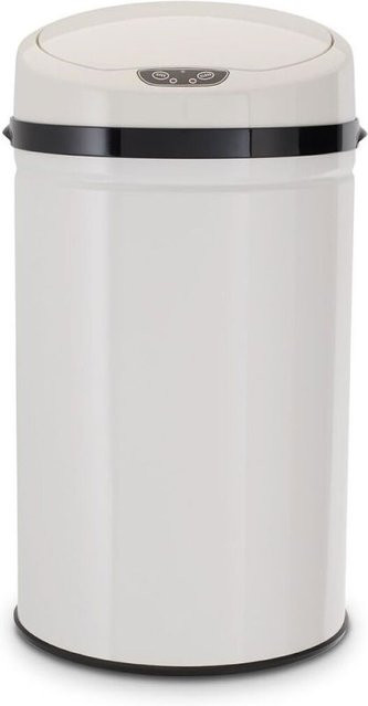 ECHTWERK Infrarot Abfalleimer mit Sensor, 30 l, Weiß, Rund, Durchmesser: 30,5 cm, Höhe: 56,5 cm - Bild 1