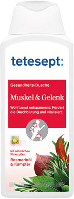 tetesept Gesundheits-Dusche Muskel & Gelenk, 250 ml, Rosmarinöl & Kampfer - Bild 1