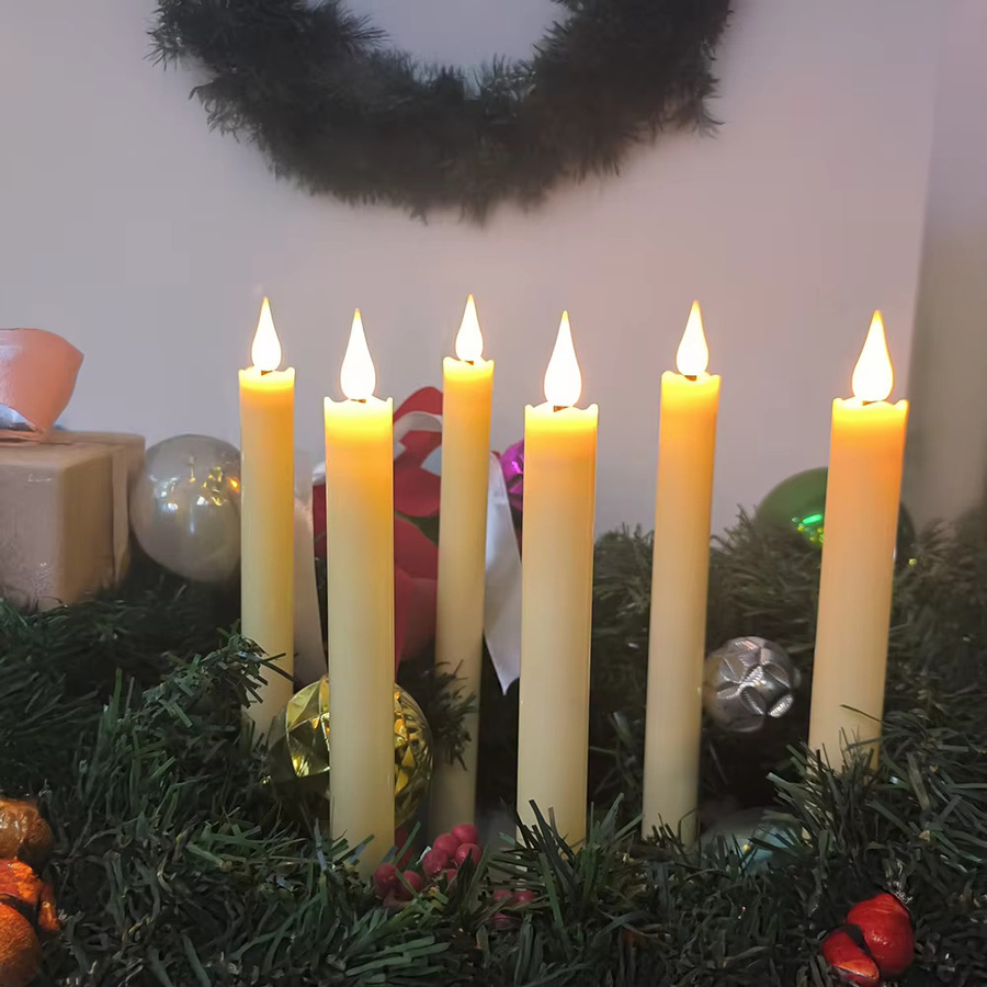 FREEPOWER LED-Tischkerzen mit Fernbedienung und Flackereffekt, weiße flammenlose Kerzen für Hochzeit, Party und Zuhause - Bild 3