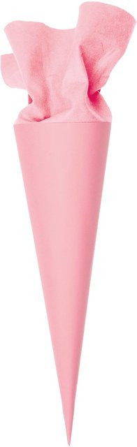 Rico Design Schultüte Rohling mit Filzverschluss in Rosa - Bild 1