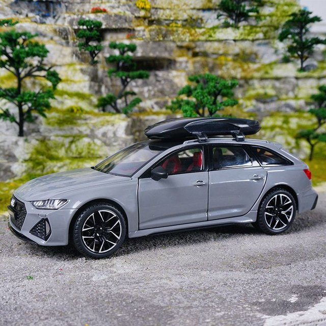MINI AUTO RS6 Legierung Auto Modell, 1:24, mit Licht und Sound, Metall - Bild 1
