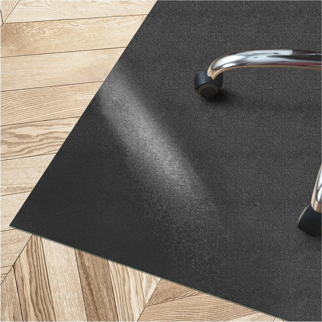 floordirekt Bodenschutzmatte Kleopatra mit abgeschrägter Kante in Schwarz - Bild 1