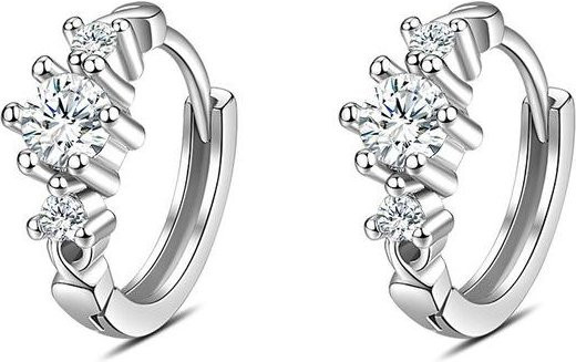 Ohrring 925 Silber, Kristall, Zirkonia, Damen - Bild 1