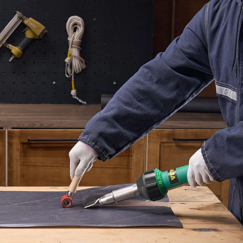 Buying Solutions MB Heißluft-Kunststoffschweißer 1600W mit 17 Zubehörteilen in Grün für PVC, TPO und Vinyl - Bild 2