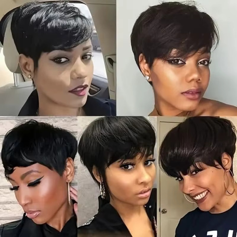 Suri Hair Pixie-Schnitt-Perücke, schwarz, Damen - Bild 3