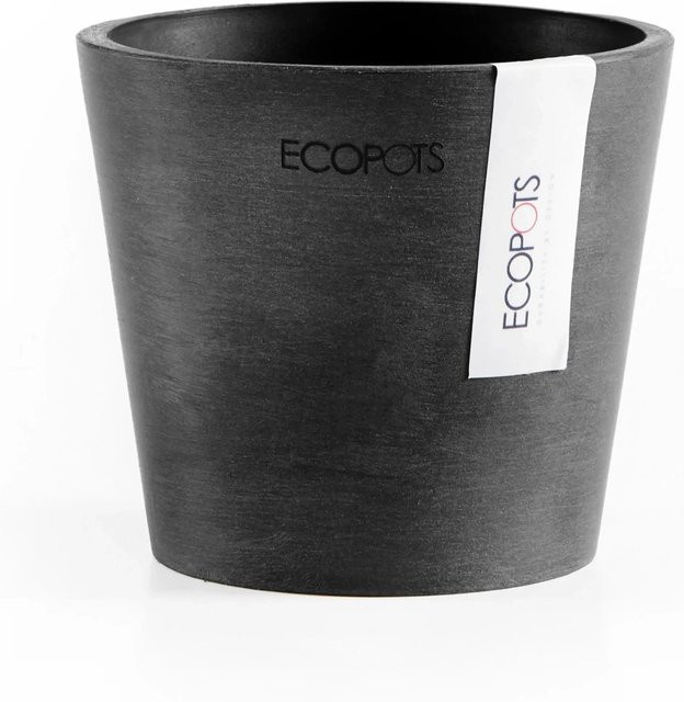 Ecopots Pflanztopf Amsterdam Mini Dunkelgrau Höhe: 10,5 cm - Bild 1