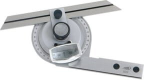 Helios Universal Winkelmesser RCr mit Lupe aus Edelstahl in Silber - Bild 1