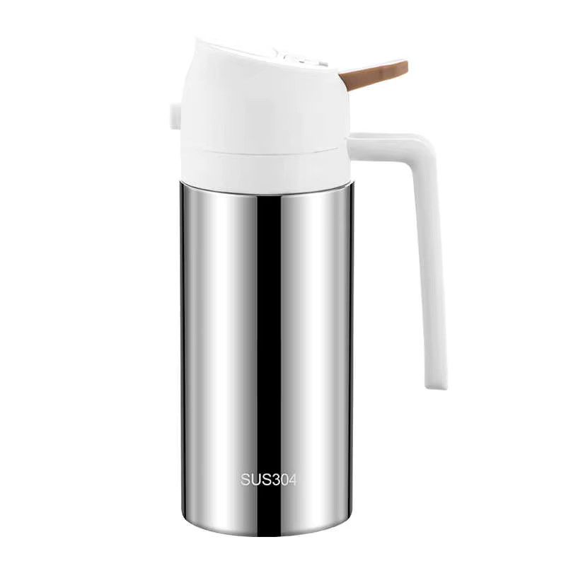 QiaoZhi Öl-Sprühflasche aus Edelstahl in Blau und Silber für Küche, Grill und Camping - Bild 5