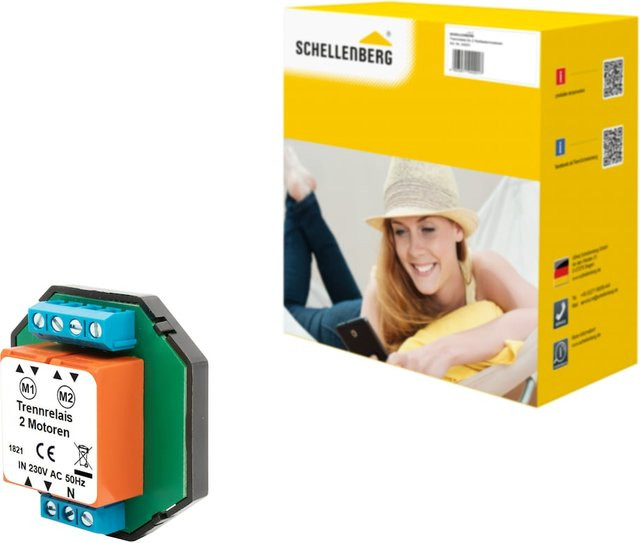 Schellenberg Rolladen-Trennrelais zentral 2-fach multicolor - Bild 1