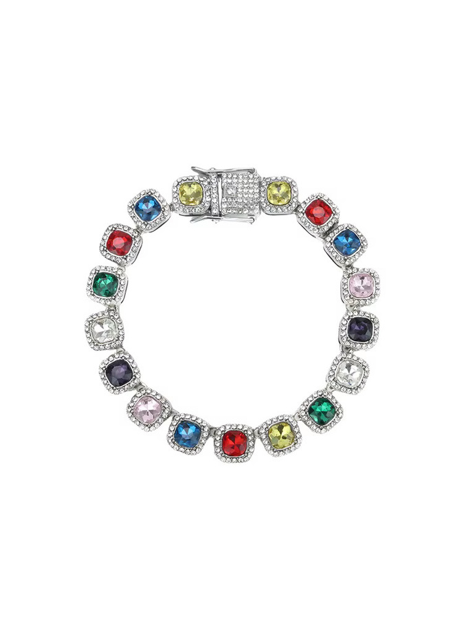 ZAKOL Tennis-Kette Armband, Bunt, Zirkonia, Unisex - Bild 3