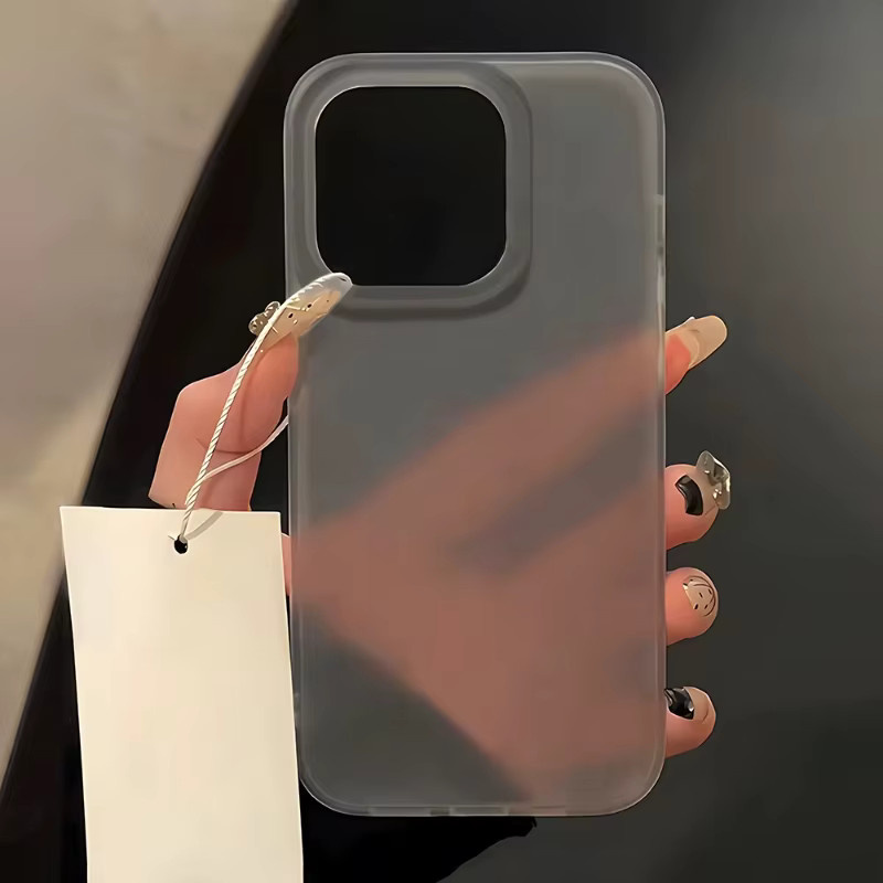Ultradünne matte Handyhülle für iPhone 11 bis iPhone 17 Pro Max in Transparent - Bild 2