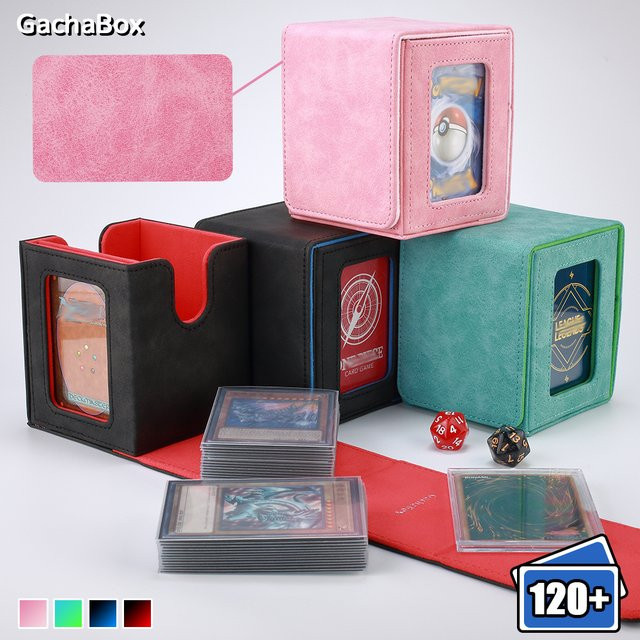 GachaBox Sammelkarten-Deckbox aus Nubukleder, Karten-Organizer-Etui - Bild 1