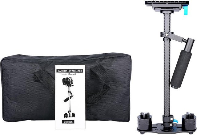 ZuiyouPet1 S60T Carbon Handheld-Stabilisator mit Schnellwechselplatte für Kameras, Schwarz - Bild 1