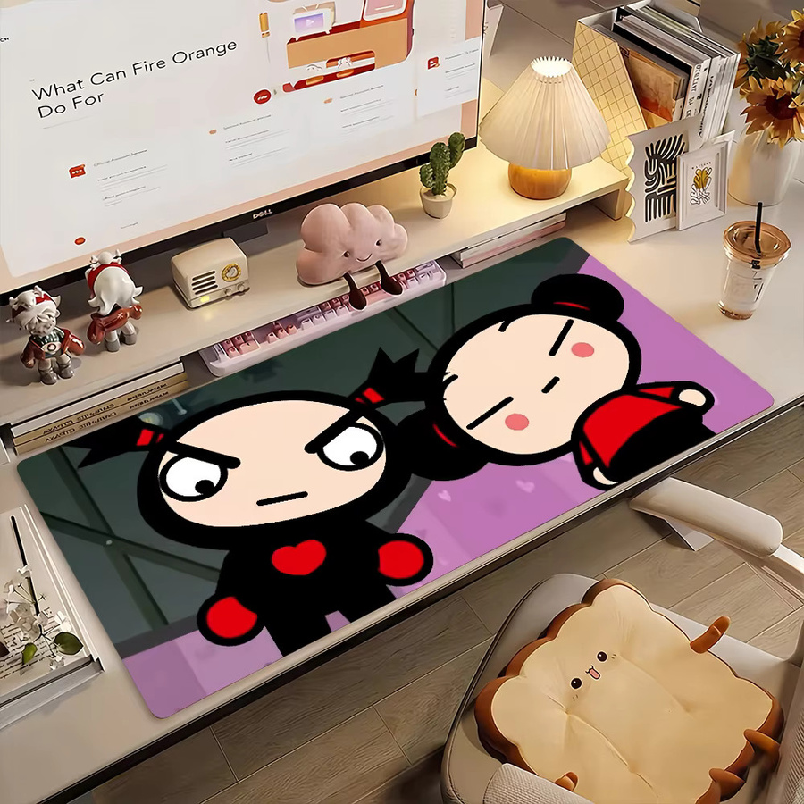 Garu Pucca Mauspad XXL rutschfeste Schreibtischunterlage in Multicolour für PC und Laptop - Bild 2