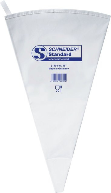 Schneider Spritzbeutel aus Baumwolle, Farbe: Weiß, Länge: 40 cm - Bild 1