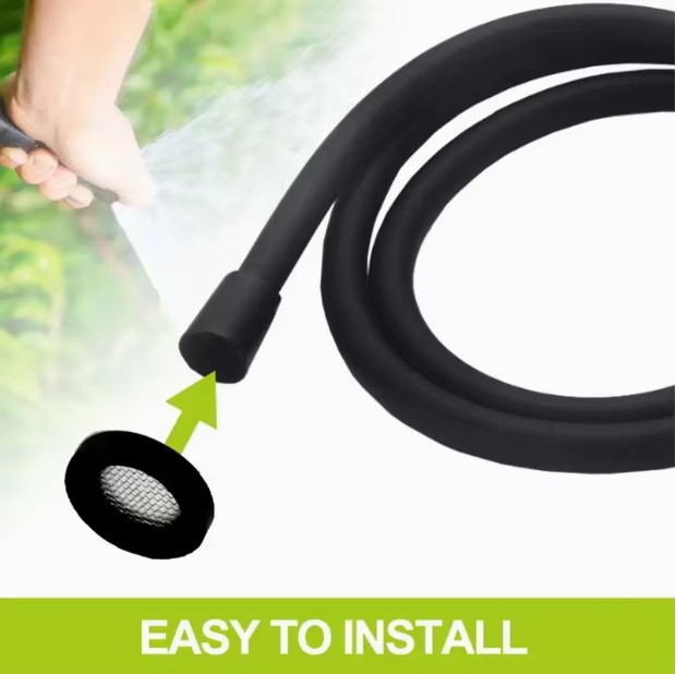 10 Stück O-Ring-Dichtung 1/2 Zoll in Schwarz als Schlauchdichtung und Gummischeibe mit Netz für Wasserhahntüllen, Filter und Waschbecken Siebe - Bild 3