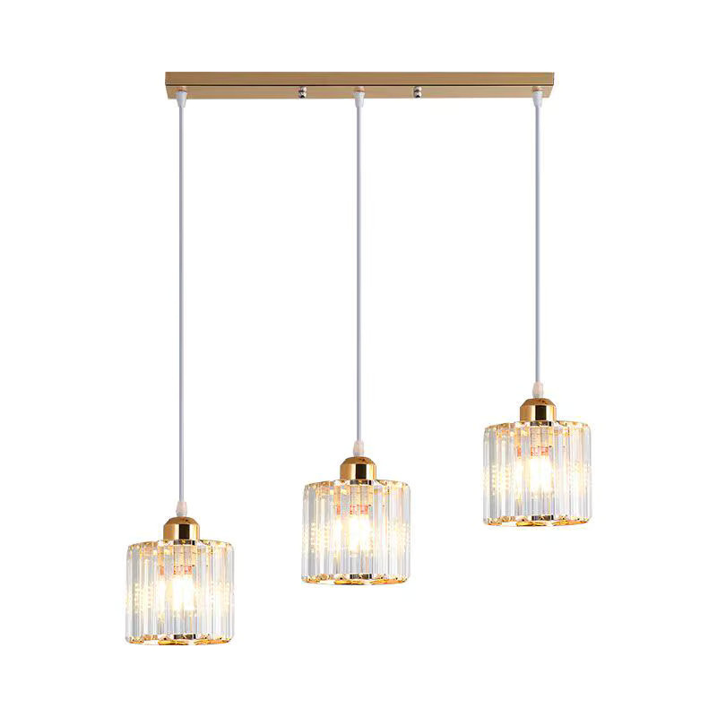 OSABO Kristall-Pendelleuchte in Gold/Messing für Wohnzimmer, Esszimmer und Küche - Bild 3