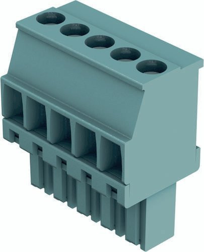 HARTING Leiterplattensteckverbinder 14311314401000 mit 1 Reihe aus Messing in Blau - Bild 1