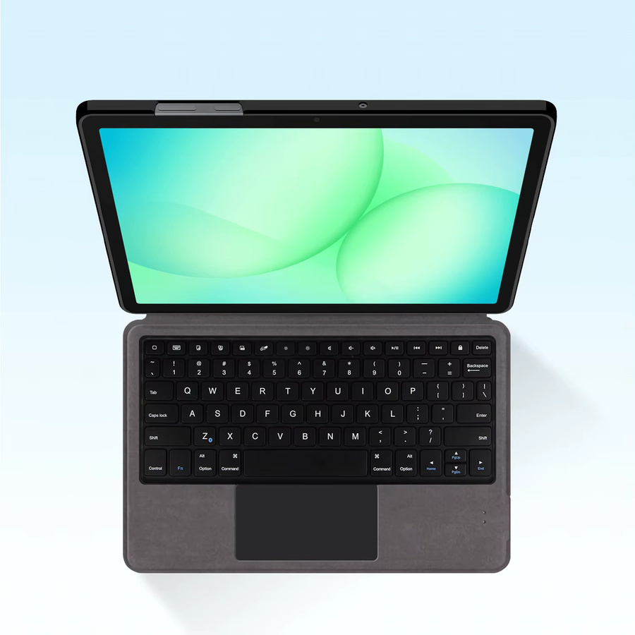 Touchpad-Tastatur und Schutzhülle für Samsung Galaxy Tab A9 Plus / A9+ 11 Zoll in Grau - Bild 2