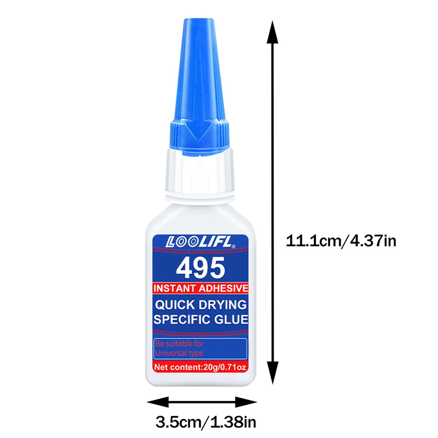 LOOLIFL Super Wood Glue 495/1-5 Metallkleber für Metall und Kunststoff, transparent, 20 g - Bild 6