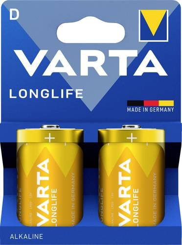 Varta Longlife D Mono Alkaline Batterien 1,5V 2er Pack - Bild 1