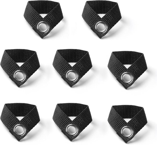 TOMTOP JMS 8er Set Outdoor Baldachin Pole Befestigungsschnallen in Schwarz aus Kunststoff für Zelt Markise und Camping - Bild 1