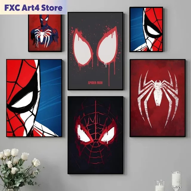 Kayou Marvel Avengers Spiderman Poster als mehrfarbiger Papierdruck für deine Wanddekoration - Bild 1