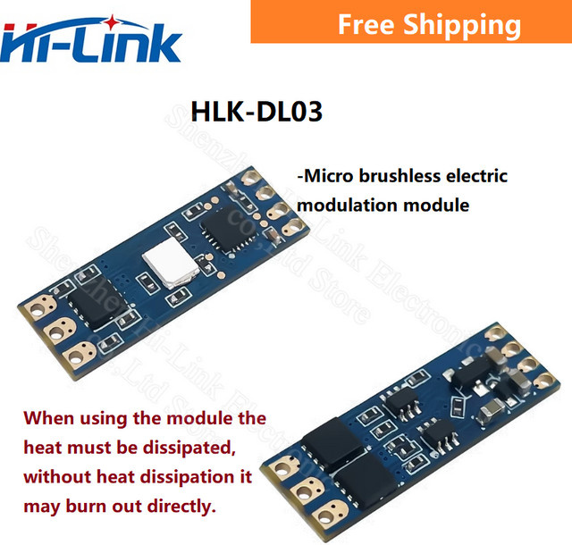 Bibikoo Bürstenloser elektronischer Geschwindigkeitsregler HLK-DL03 ESC-Board, Farbe: Blau, 8A Ausgang, 12V Eingang - Bild 1