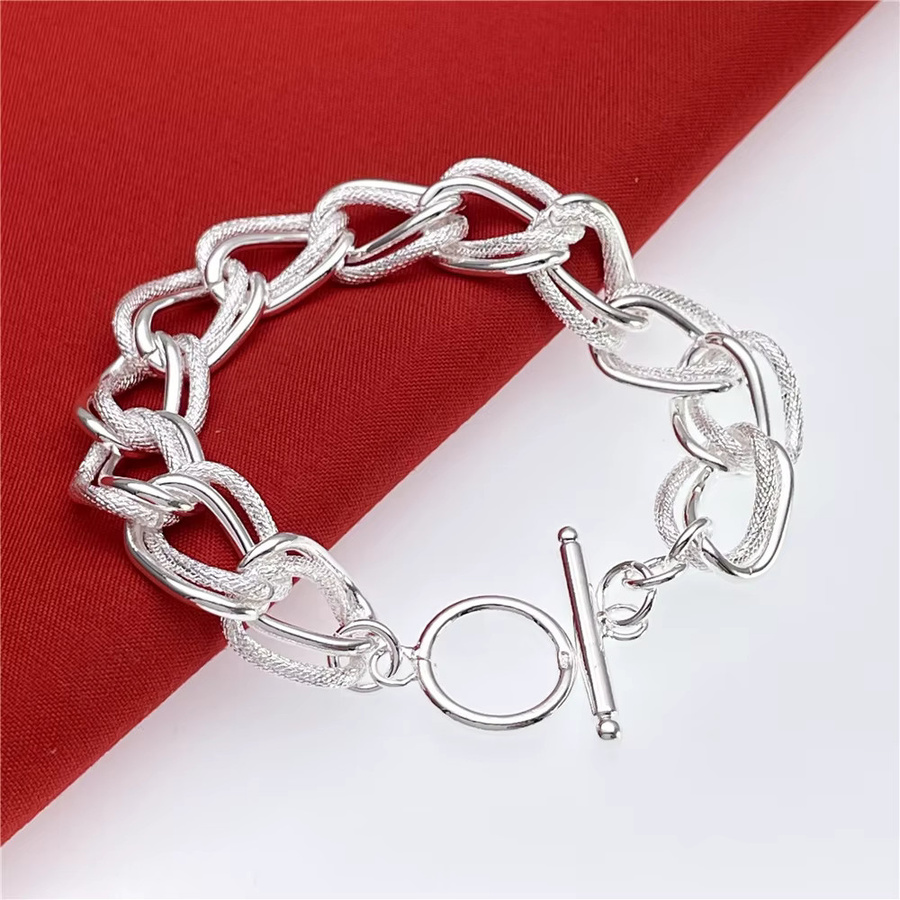Andara925 Armband Doppel Ring, 925 Silber, Damen - Bild 2